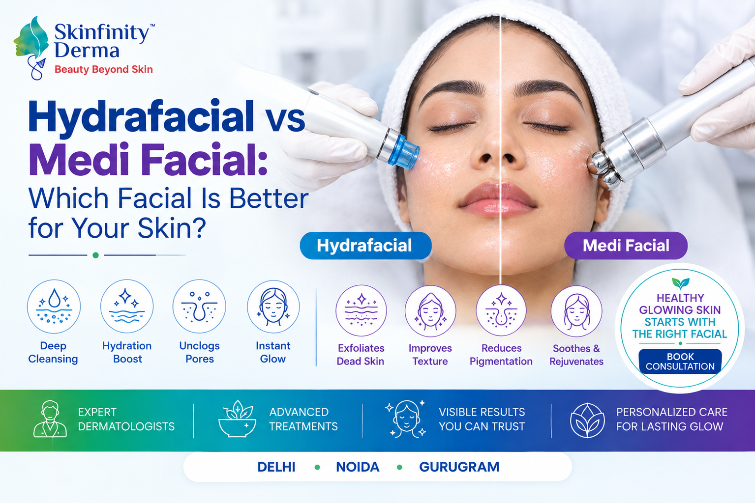 Hydrafacial vs Medi Facial