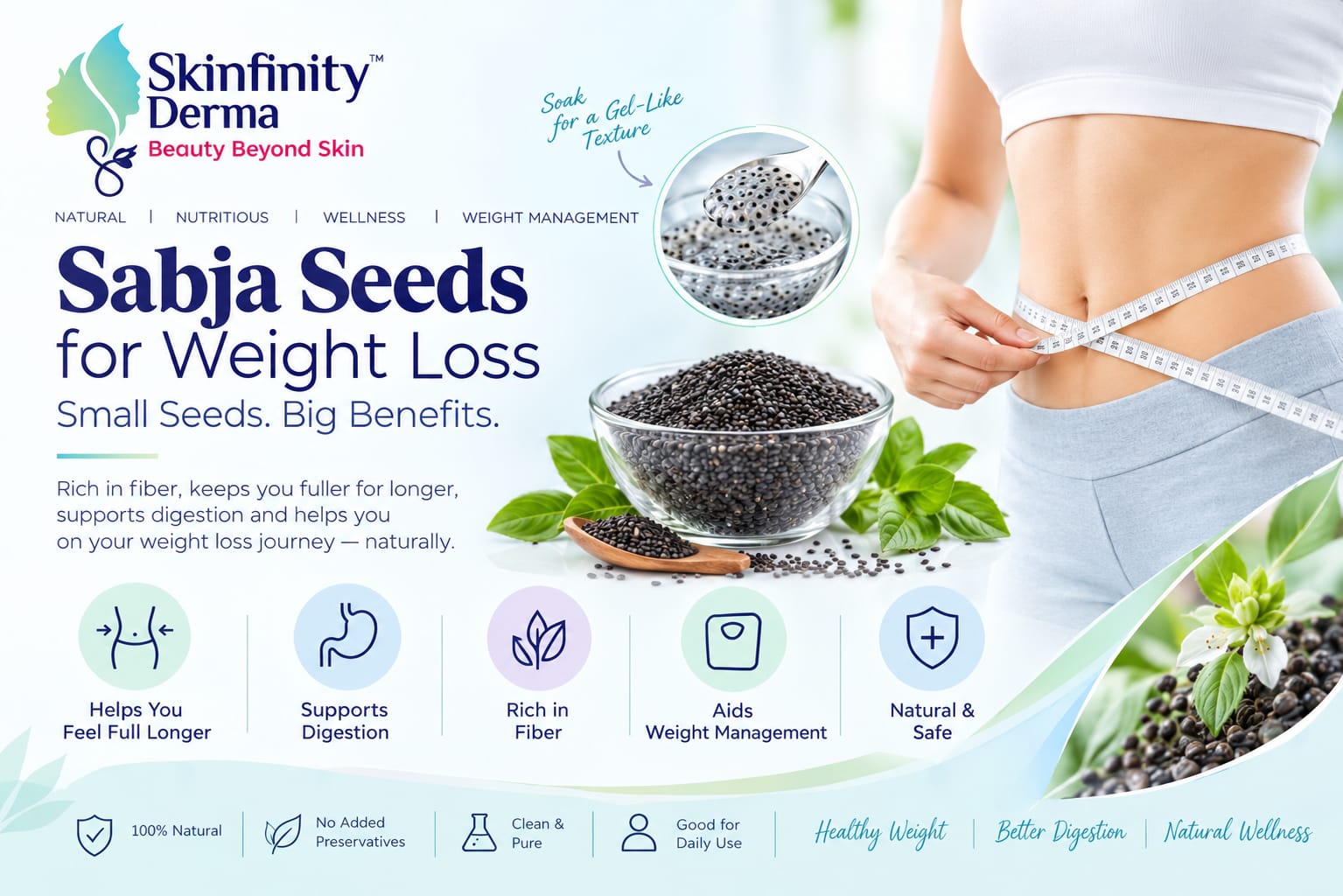Sabja Seeds for Weight Loss