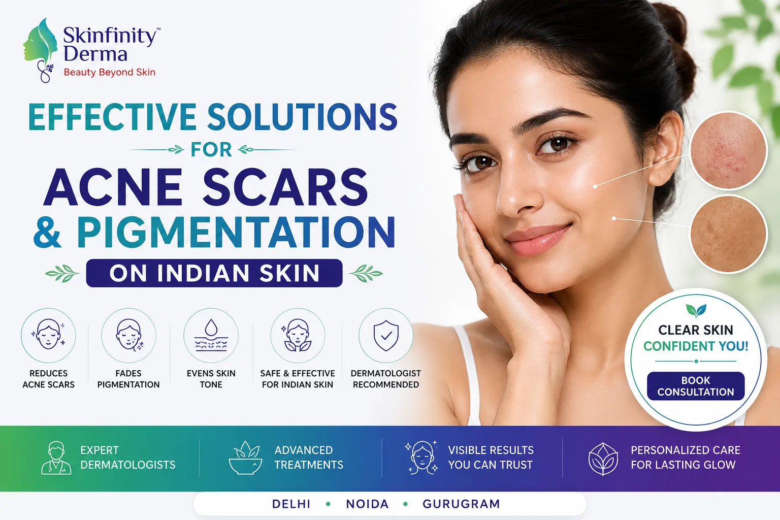 Solutions for Acne Scars and Pigmentation on Indian Skin